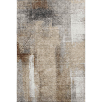 Premium Machine Washable Pirtle AMF1984 Abstract Rug