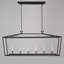 Luminaire suspendu linéaire à 5 lumières pour îlot de cuisine Hastings-637763704-637763710