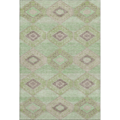 Premium Machine Washable Xamiera AMF1857 Aztec Rug