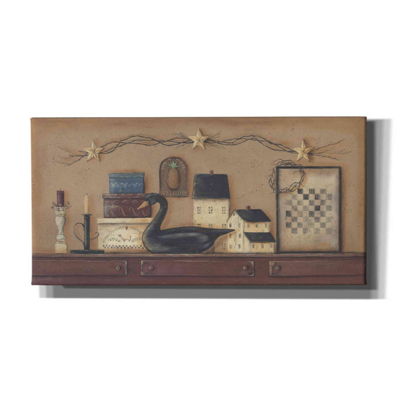 «A Prim Collection» par Pam Britton, art mural sur toile, H 30 po x l 60 po x P 1,5 po