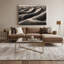 Toile horizontale gris rayé gris foncé-786724749