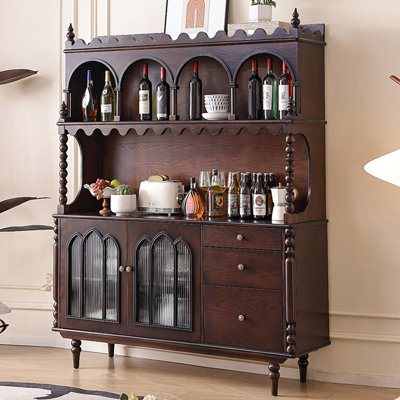 Buffet en bois de noyer massif