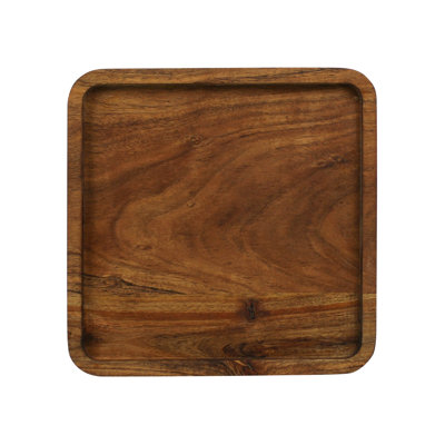 Square Tray, Acacia Wood - Sm