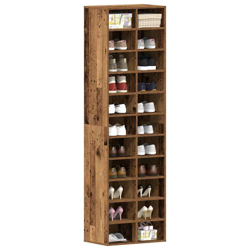 Shoe Storage Cabinet, Old Wood