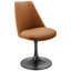 Chaise pivotante en cuir Lippa-105239651-105239649