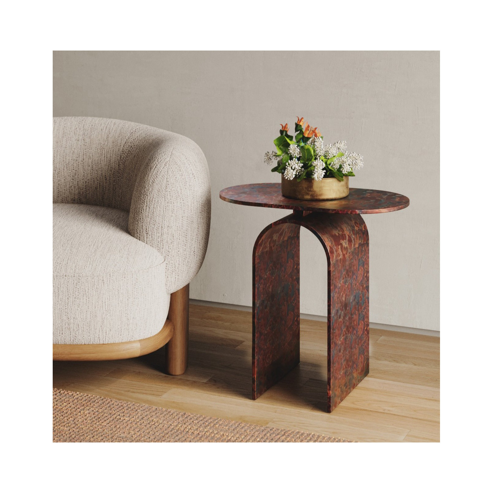 Elliot Side Table-oxidized