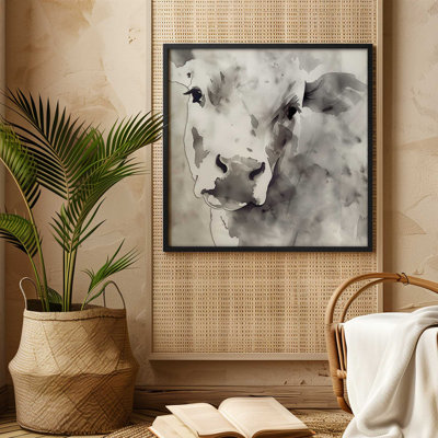Monochrome Abstract Cow I