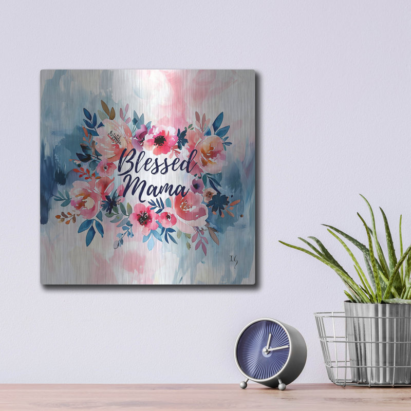 «Blessed Mama» par Ivan Guaderrama, art mural en métal, H 12 po x l 12 po