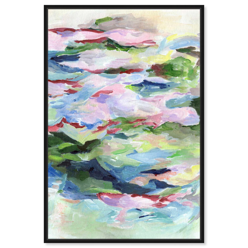 Petal Melody II , Cadre flottant noir, H 16 po x l 11 po