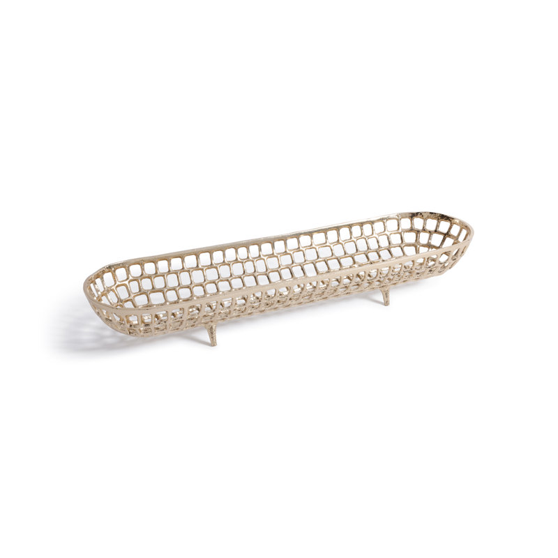 Plateau décoratif Reticolo, L 23,5 po x P 6,75 po x H 3,25 po