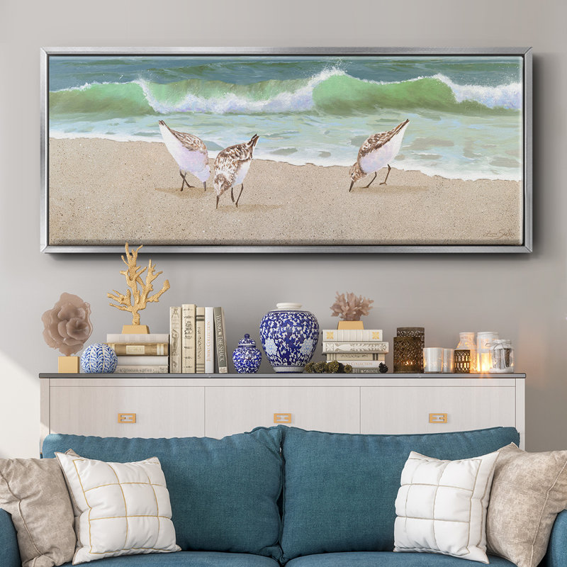 Beach Buddies- Framed Canvas