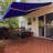 ALEKO Motorized Retractable Outdoor Awning with White Frame-63871953-111027054