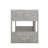 Twin Over Twin Floor Bunk Bed With Panelled Headboard And Footboard-72714618