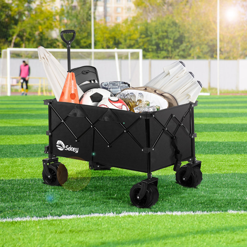 Foldable Tailgating Wagons, Black