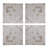 S/4 Distressed Wooden Square Wall Panels