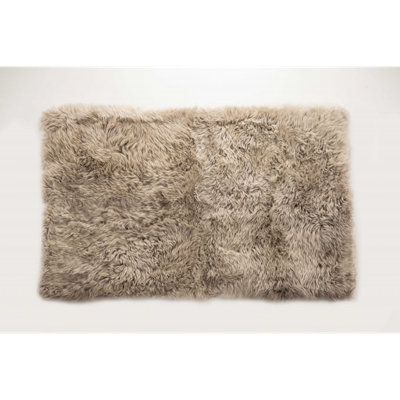Buchananjr Taupe Sheepskin Area Rug