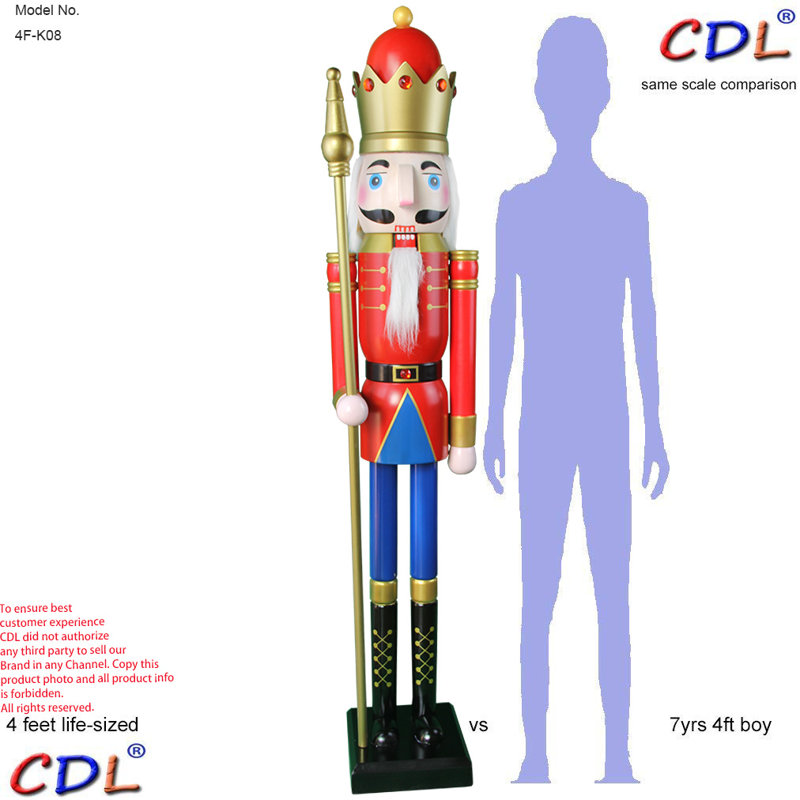 Christmas Fantasy Nutcracker 4ft K08