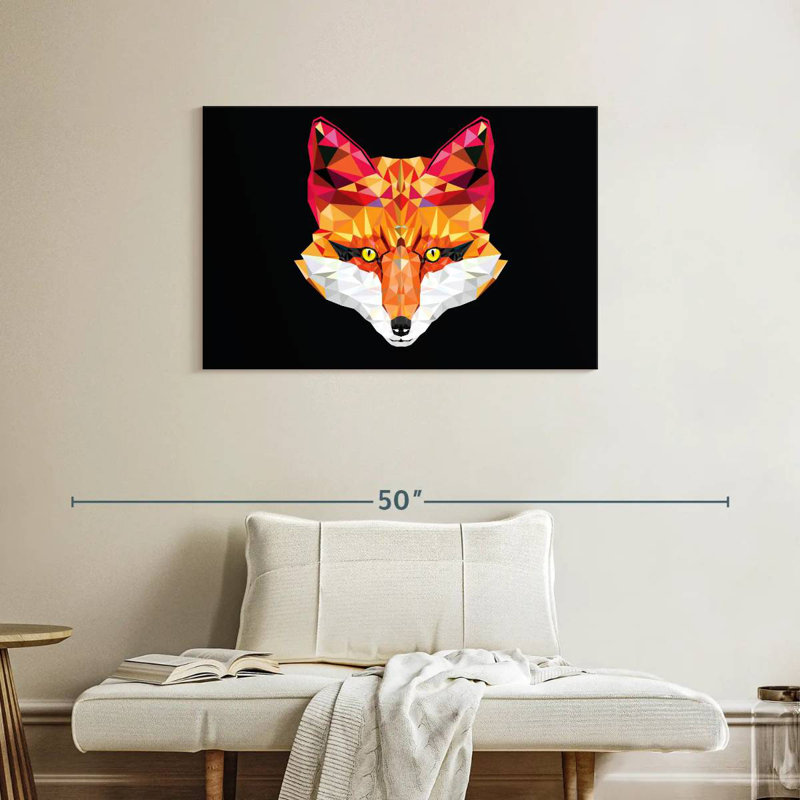 Geometric Fox, 24" H x 36" W