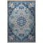 Tapis décoratif rétro à motif bleu à motif traditionnel-63548904