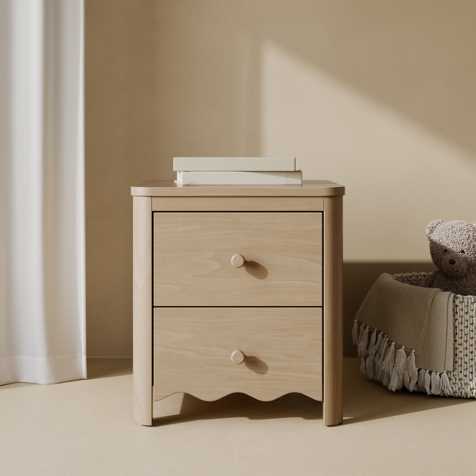 Casablanca Nightstand, Driftwood