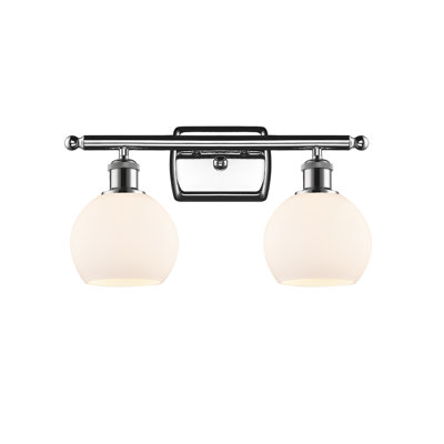 Éclairage pour meuble-lavabo en laiton antique à 2 lumières Almatine