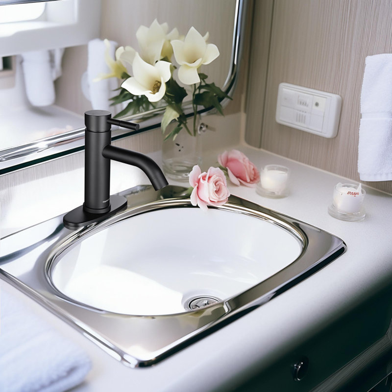 Robinet de salle de bain vasque, Noir
