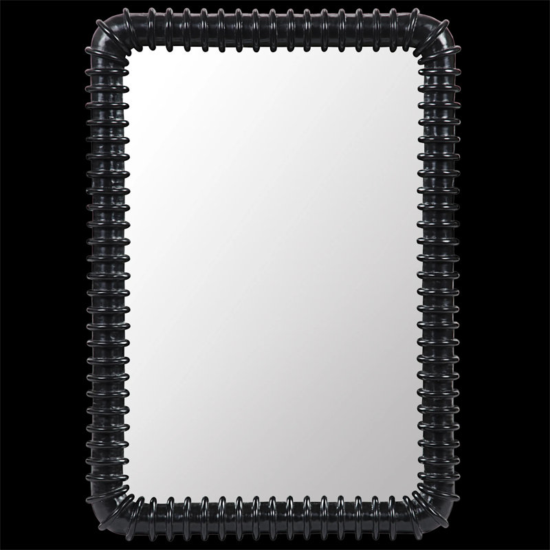 Toshi Rectangle Solid Wood Wall Mirror
