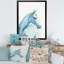 Portrait d'un cheval bleu clair - peinture sur toile-60161867-60161868