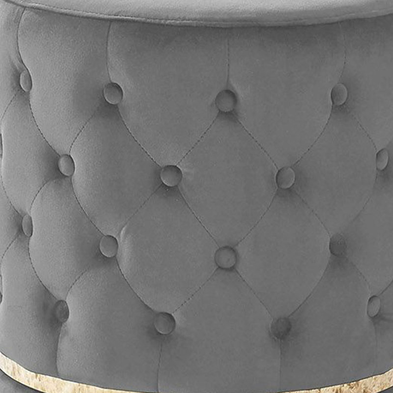 Annavictoria Gray Swivel Ottoman/stool