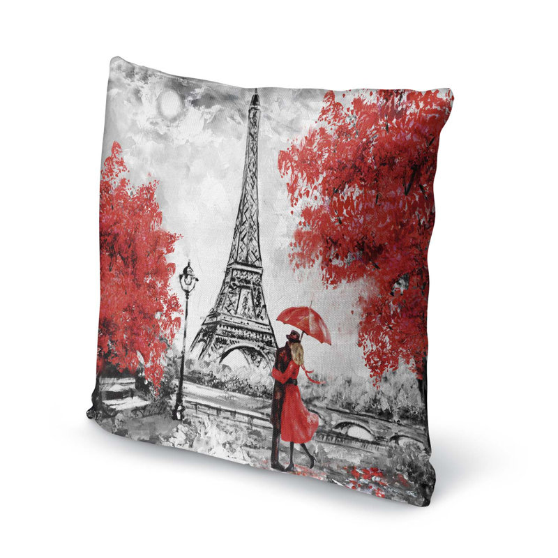Housse et insert de coussin décoratif extérieur love, 24" X 24"