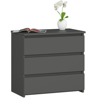 Rhesa 60cm W Particle Board Bedside Table