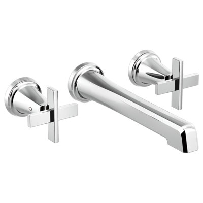 Levoir® Two-Handle Wall Mount Lavatory Faucet - Less Handles