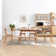 Passendale 6 - Person Solid Wood Top Four Leg Dining Set