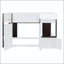 Lit mezzanine double avec maisonnette et rangement-1398471881