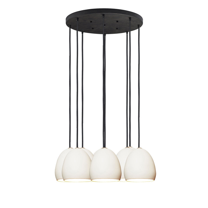 Lustre en dôme à 8 lumières Clay, Pas d'ampoule, 146 po H