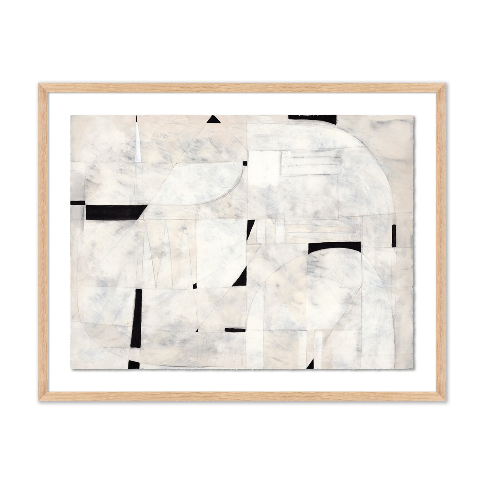 Another Dream by Jess Engle, White Oak Framed, 47" H x 60" W