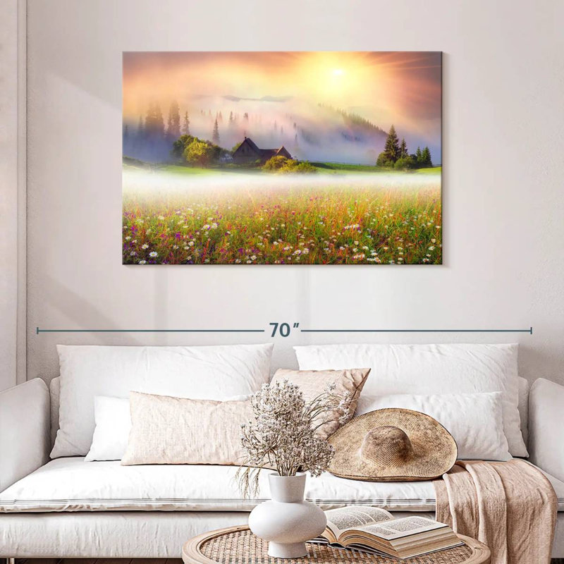 Alvord Ukraine Flower Field, 30'' H x 45'' W