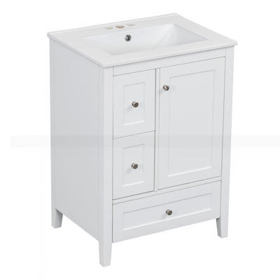 Meuble-lavabo de 24 po avec rangement