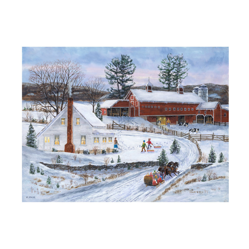 Rockview Sledders Return, 14" H x 19" W x 2" D