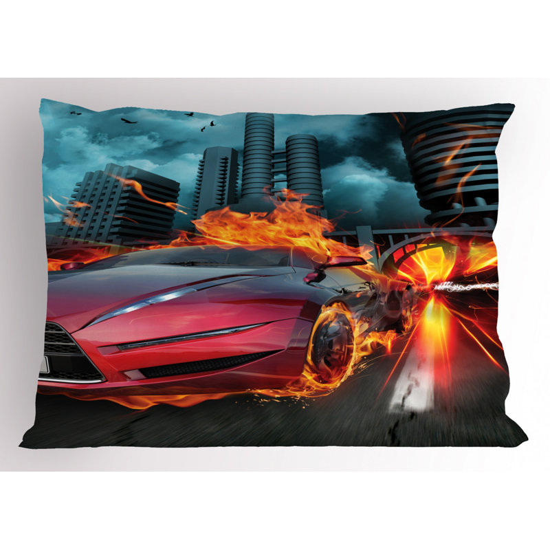 Cars Polyester Sham Set, Queen