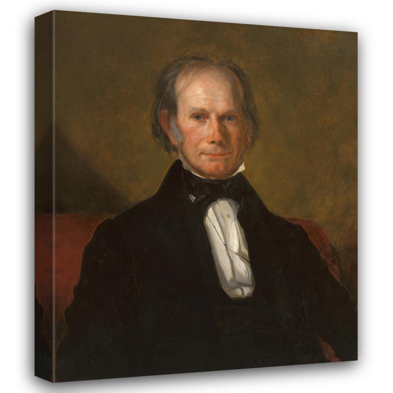"Henry Clay" par George Peter Alexander Healy - Art mural sur toile tendue avec châssis, H 24 po x l 17 po