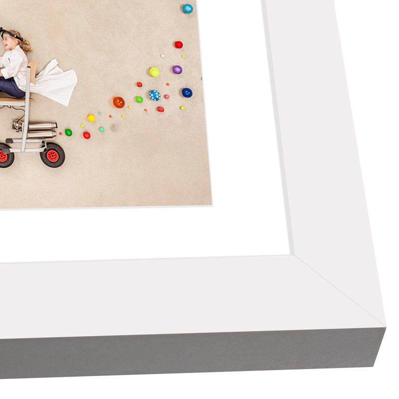 Cadre photo Campuzano, 4 po x 6 po, Blanc, 7 po x 14 po