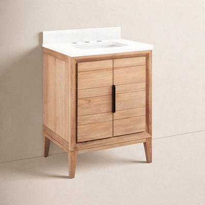 Aliso 24" Carrara Marble Single Bathroom Vanity