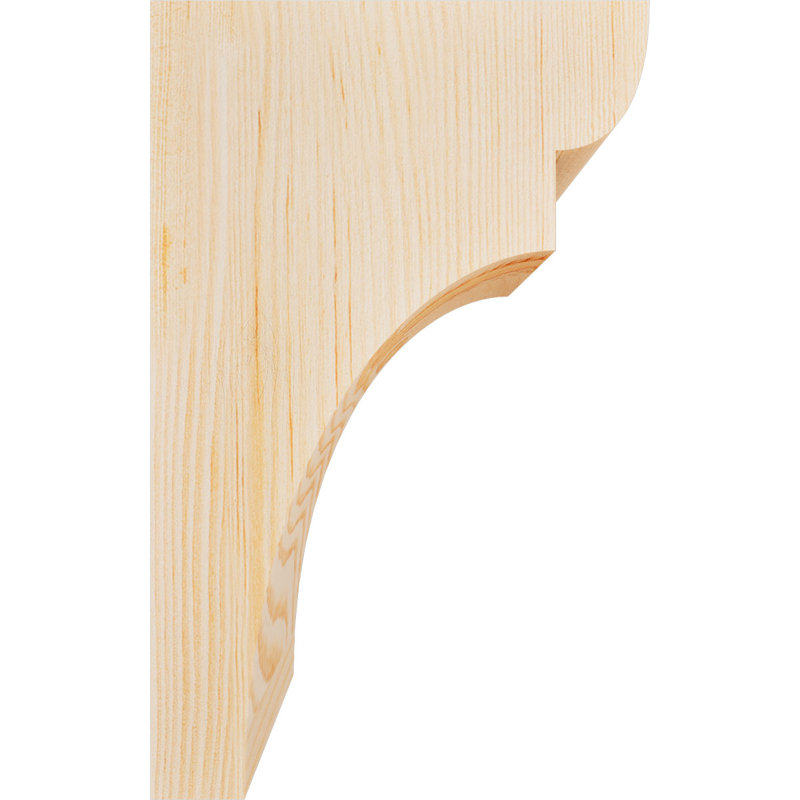 Sapin Douglas, corbeau lisse Yorktown, H 12 po x l 5,5 po x P 8 po, Sapin de Douglas, Lisse