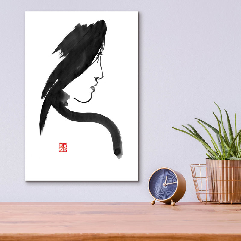 "Geisha 02" par Pechane, H 16 po x l 12 po x P 0,13 po
