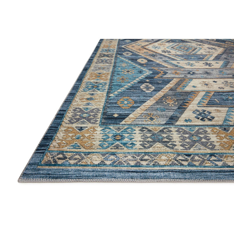 Tapis d'intérieur / extérieur Ruthmarie, Rectangle 2 pi 7 po x 4 pi 11 po
