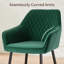 Mumtaj Velvet Upholstered Armchair-1501309221