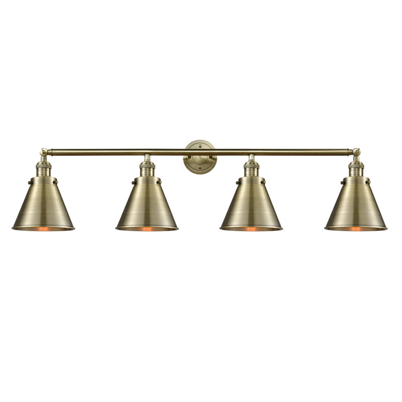 Rouvin 4 - Light Dimmable Vanity Light, Antique Brass