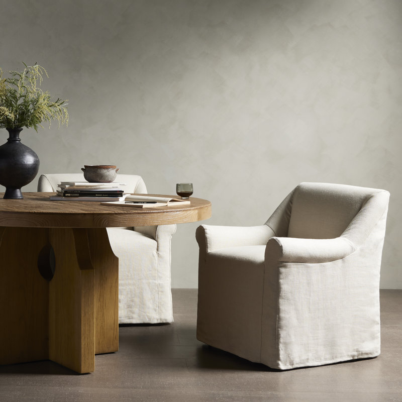 Bridges Upholstered Arm Chair, Brussels Natural
