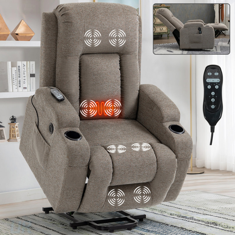 Fauteuil inclinable électrique à moteur Infinity Position, Brun